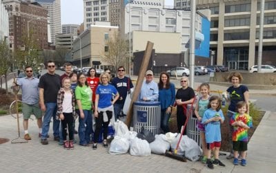 RBE Staff Participated in the Indianapolis Cultural Trail Spring Cleanup